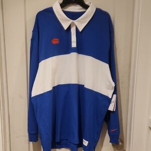 Florida Gators Nike Royal Blue and White Polo Shirt.